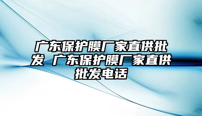 廣東保護膜廠家直供批發 廣東保護膜廠家直供批發電話