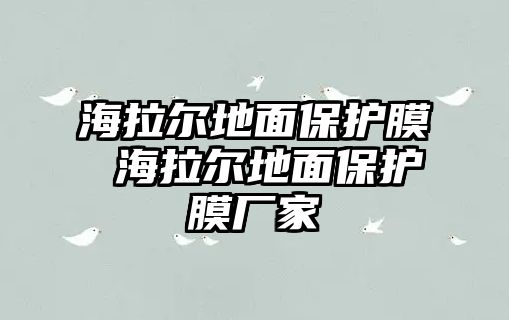 海拉爾地面保護膜 海拉爾地面保護膜廠家