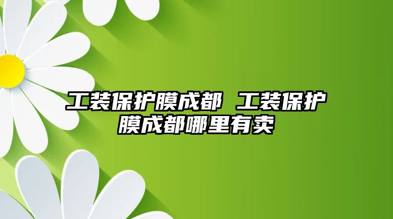 工裝保護膜成都 工裝保護膜成都哪里有賣