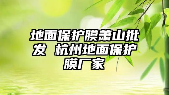 地面保護膜蕭山批發 杭州地面保護膜廠家