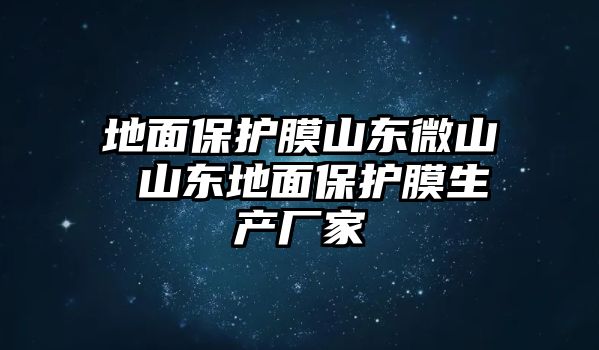 地面保護膜山東微山 山東地面保護膜生產廠家