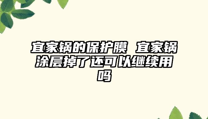 宜家鍋的保護膜 宜家鍋涂層掉了還可以繼續用嗎