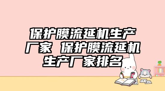 保護膜流延機生產廠家 保護膜流延機生產廠家排名