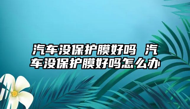 汽車沒保護膜好嗎 汽車沒保護膜好嗎怎么辦