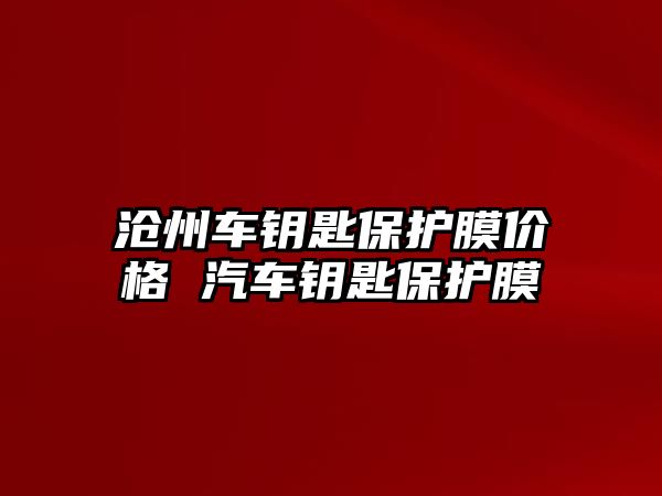 滄州車鑰匙保護膜價格 汽車鑰匙保護膜