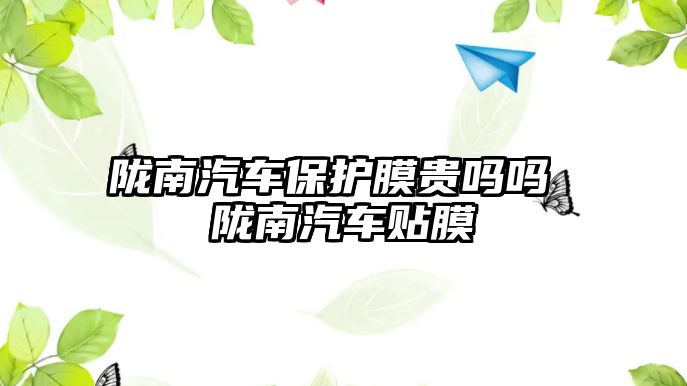 隴南汽車保護膜貴嗎嗎 隴南汽車貼膜